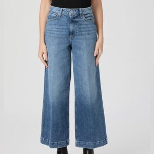 NWT PAIGE denim size 25. Harper Ankle high rise wide leg.